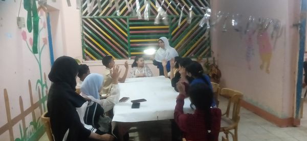 جانب من المسابقة الثقافية فى المعلومات العامة