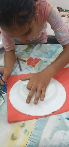 جانب من ورشة فوم للأطفال