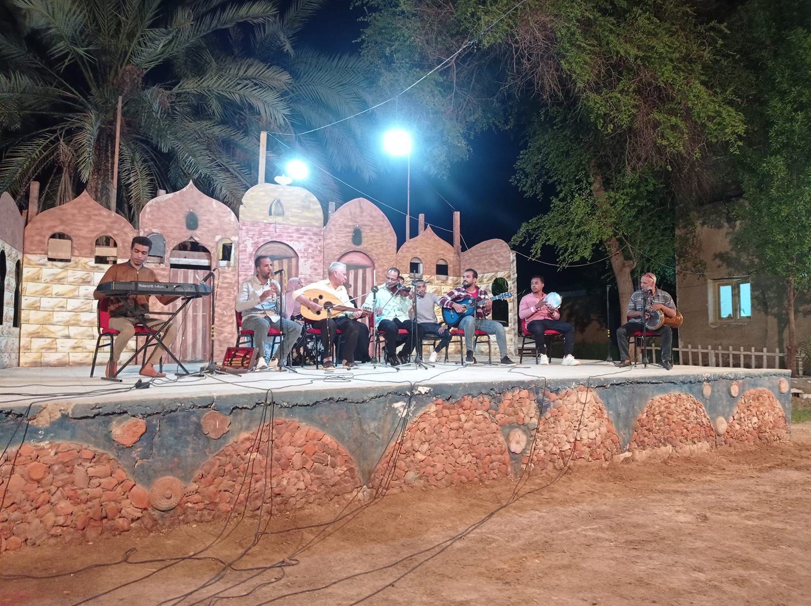 جانب من احتفالية قصر ثقافة الخارجة