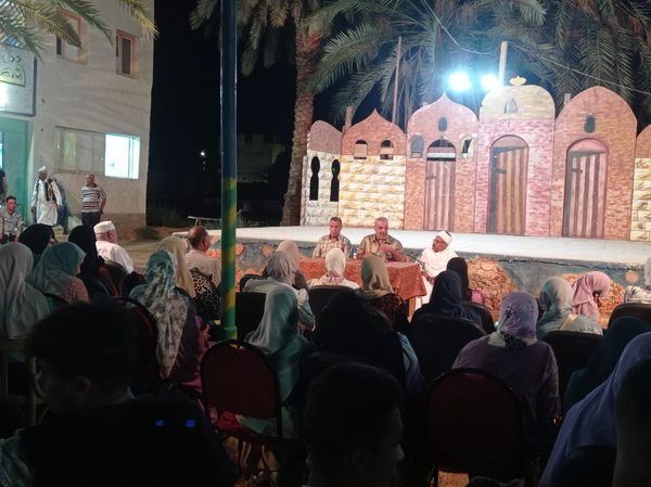 جانب من احتفالية قصر ثقافة الخارجة