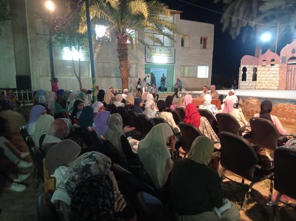 جانب من احتفالية قصر ثقافة الخارجة