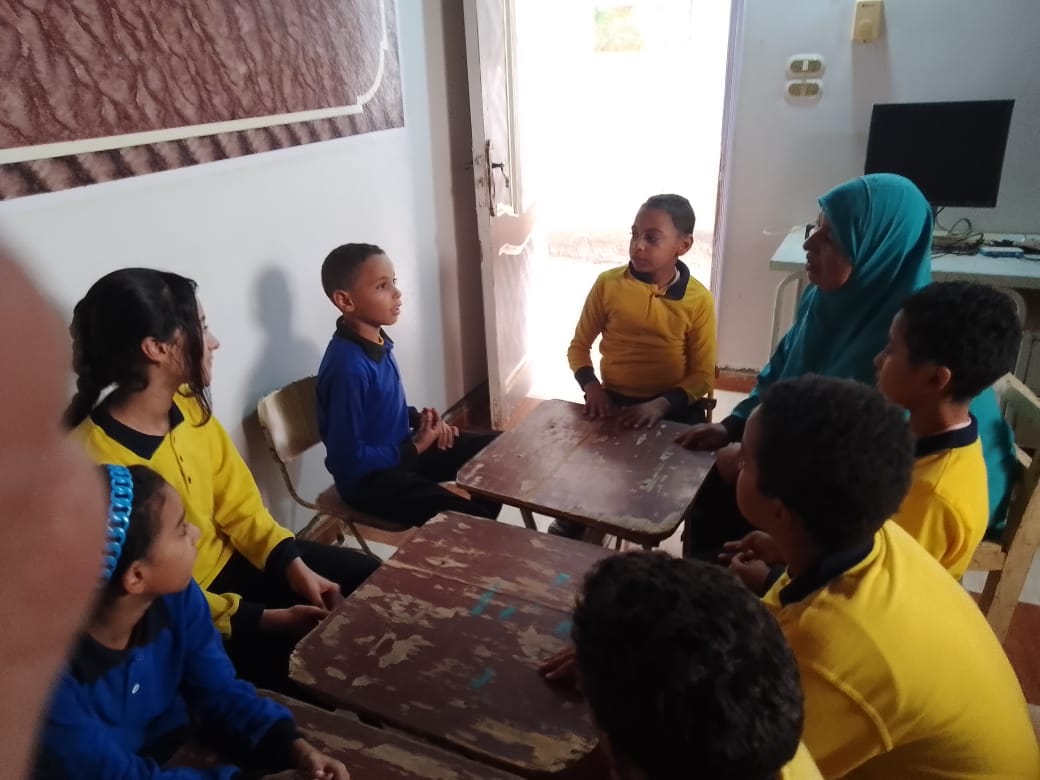 جانب من ورشة حكي بالوادي الجديد