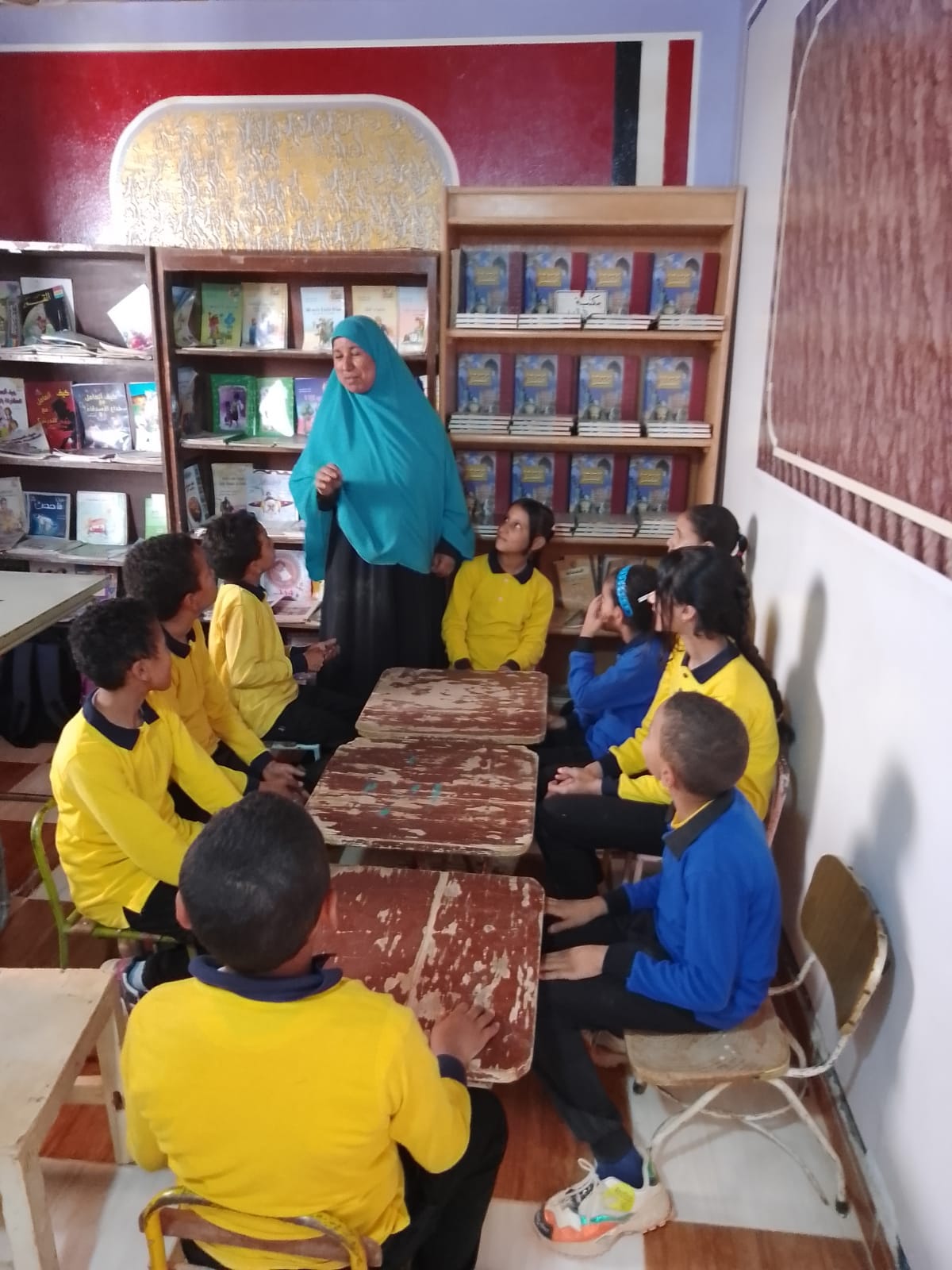 جانب من ورشة حكي بالوادي الجديد