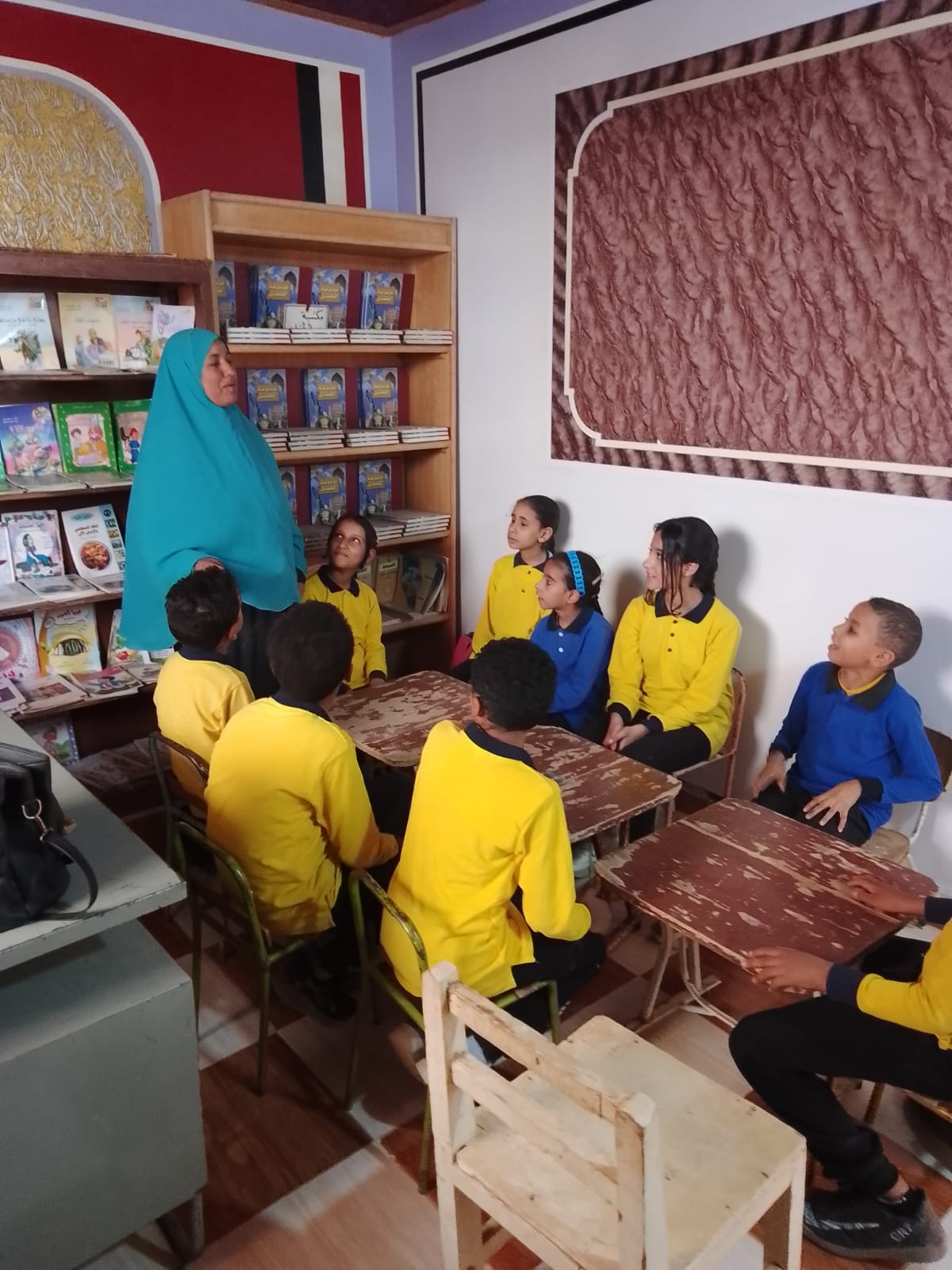 جانب من ورشة حكي بالوادي الجديد