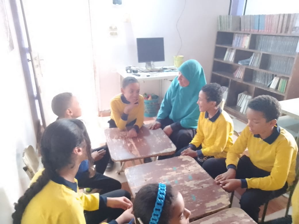 جانب من ورشة حكي بالوادي الجديد