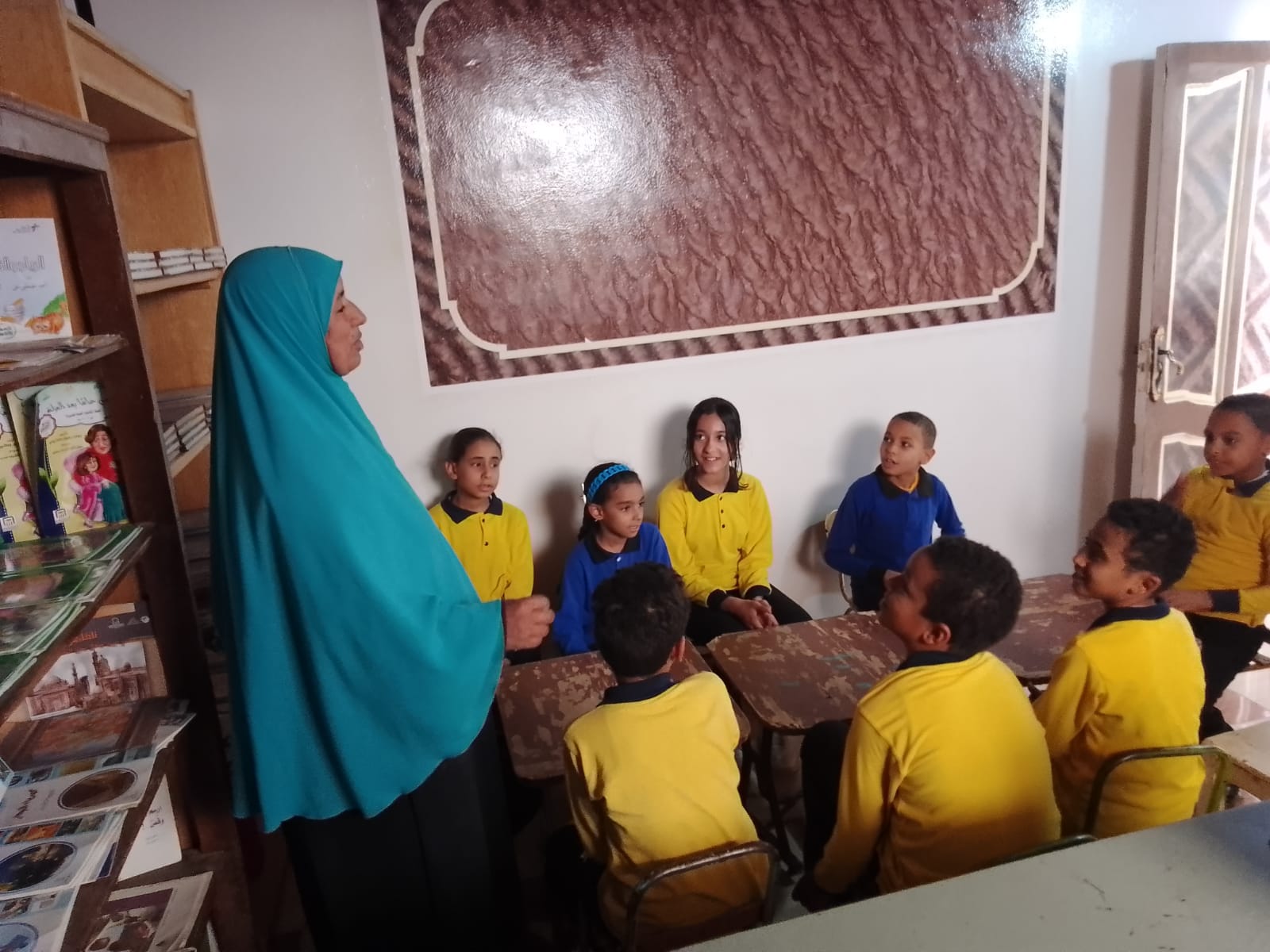 جانب من ورشة حكي بالوادي الجديد