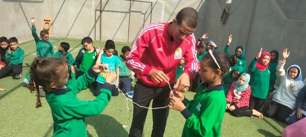 جانب من فعاليات البرنامج الكشفي