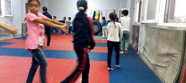 جانب من تدريبات البطل الاولمبي للجودو