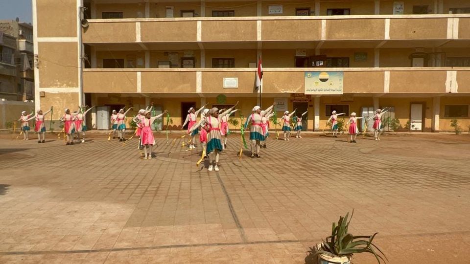 جانب من العروض الرياضية