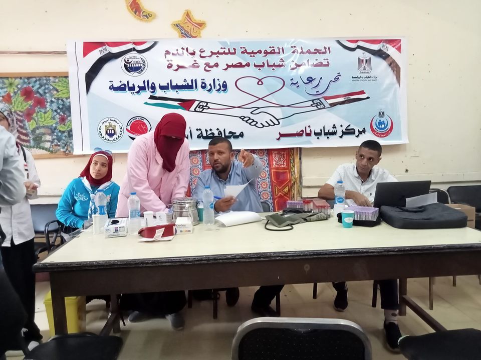 جانب من حملة التبرع بالدم