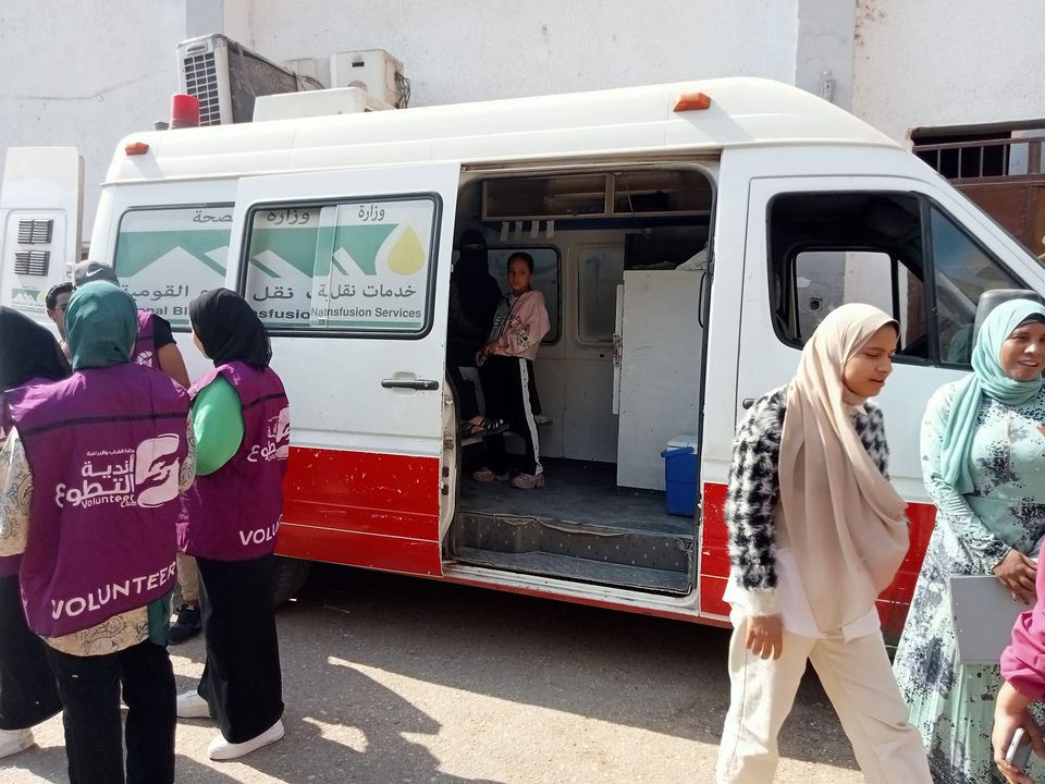 جانب من حملة التبرع بالدم