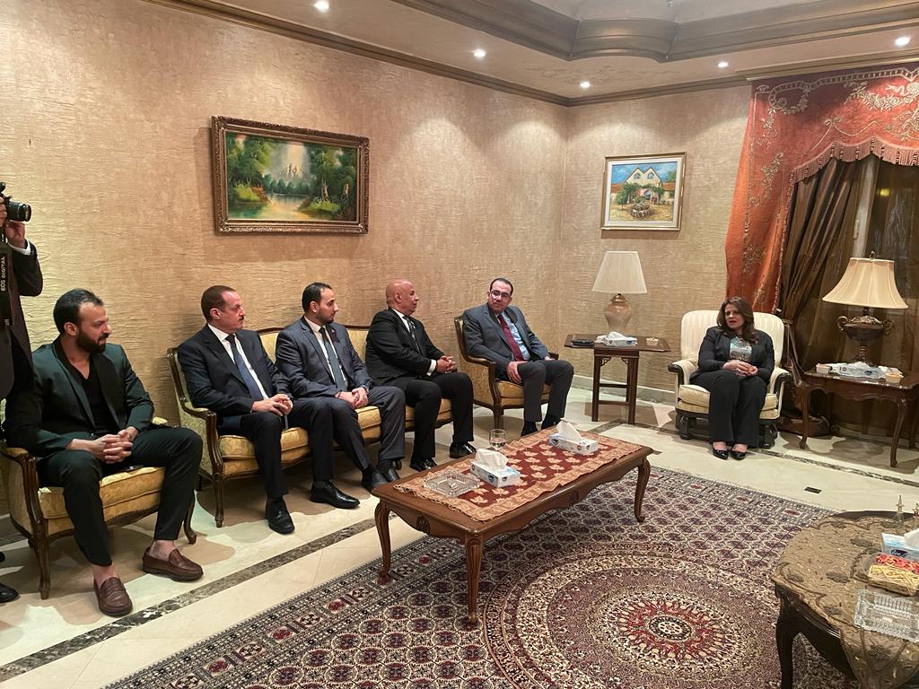 اجتماع وزيرة الهجرة بأقطاب الجالية المصرية في السعودية 