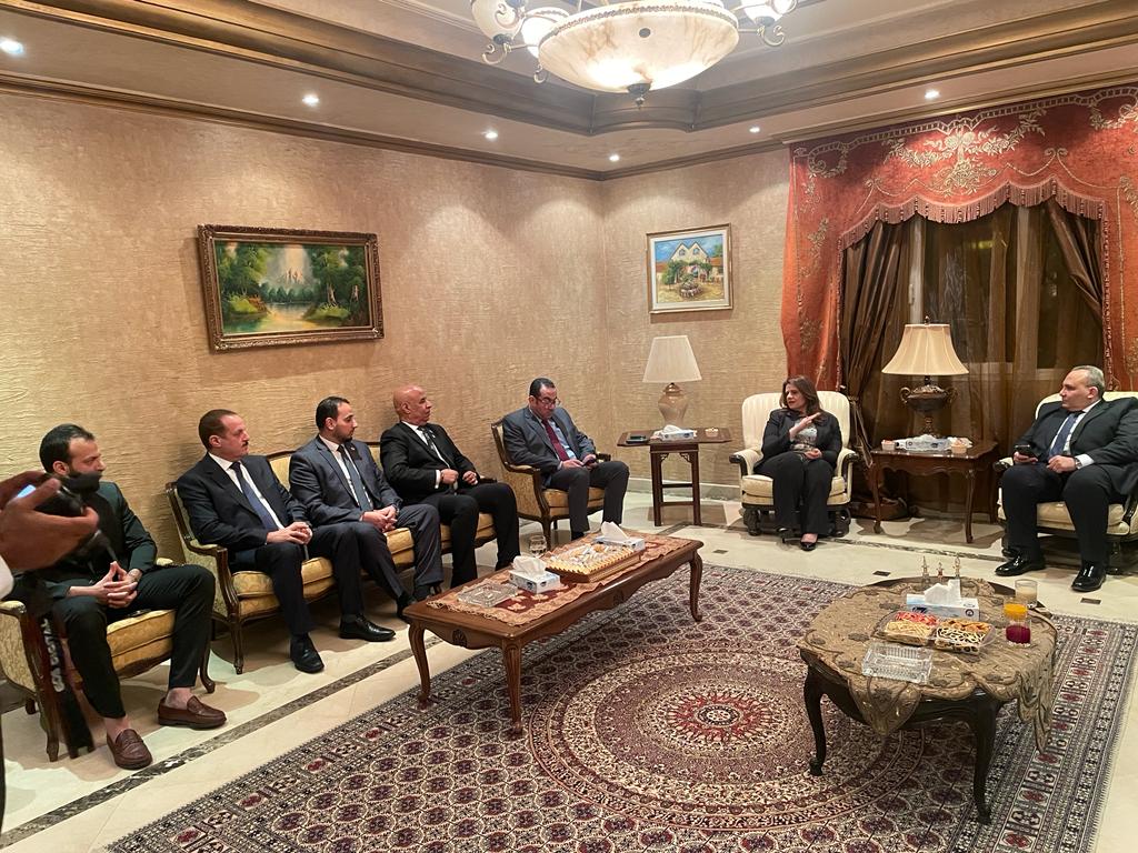اجتماع وزيرة الهجرة بأقطاب الجالية المصرية في السعودية 