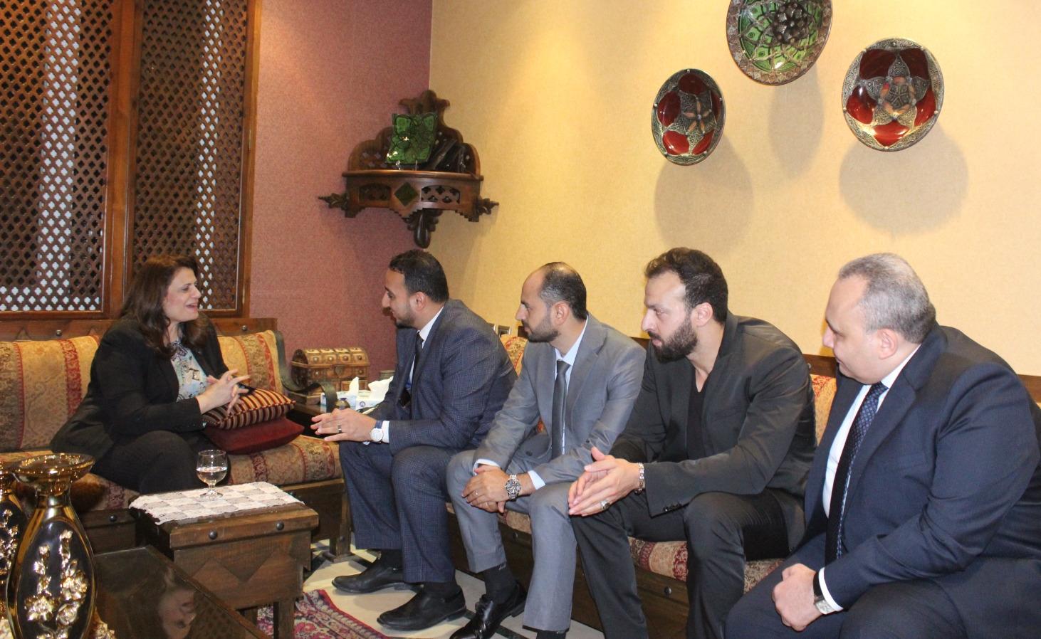 اجتماع وزيرة الهجرة بأقطاب الجالية المصرية في السعودية 