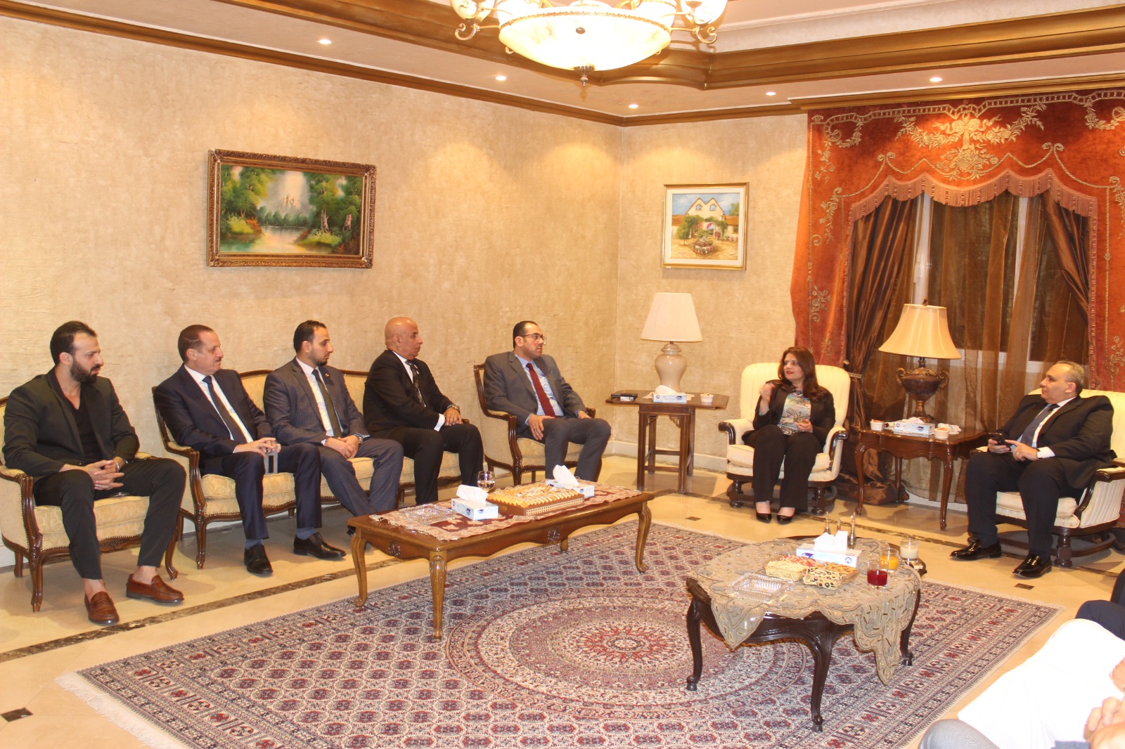 اجتماع وزيرة الهجرة بأقطاب الجالية المصرية في السعودية 