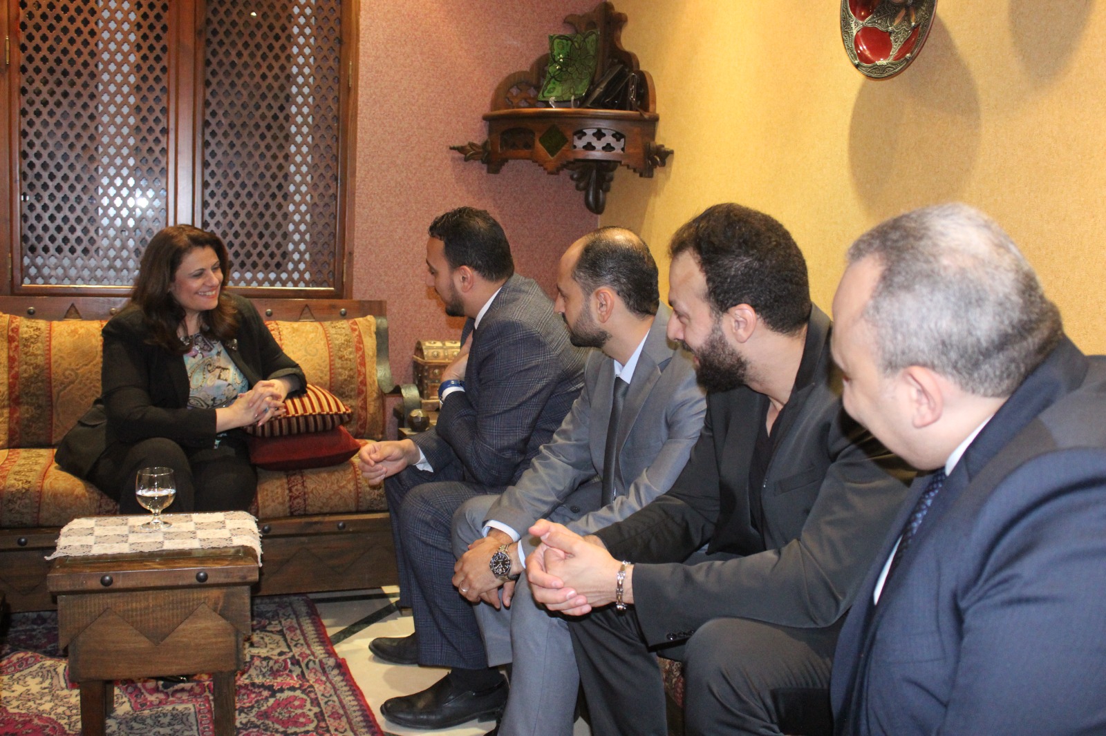 اجتماع وزيرة الهجرة بأقطاب الجالية المصرية في السعودية 