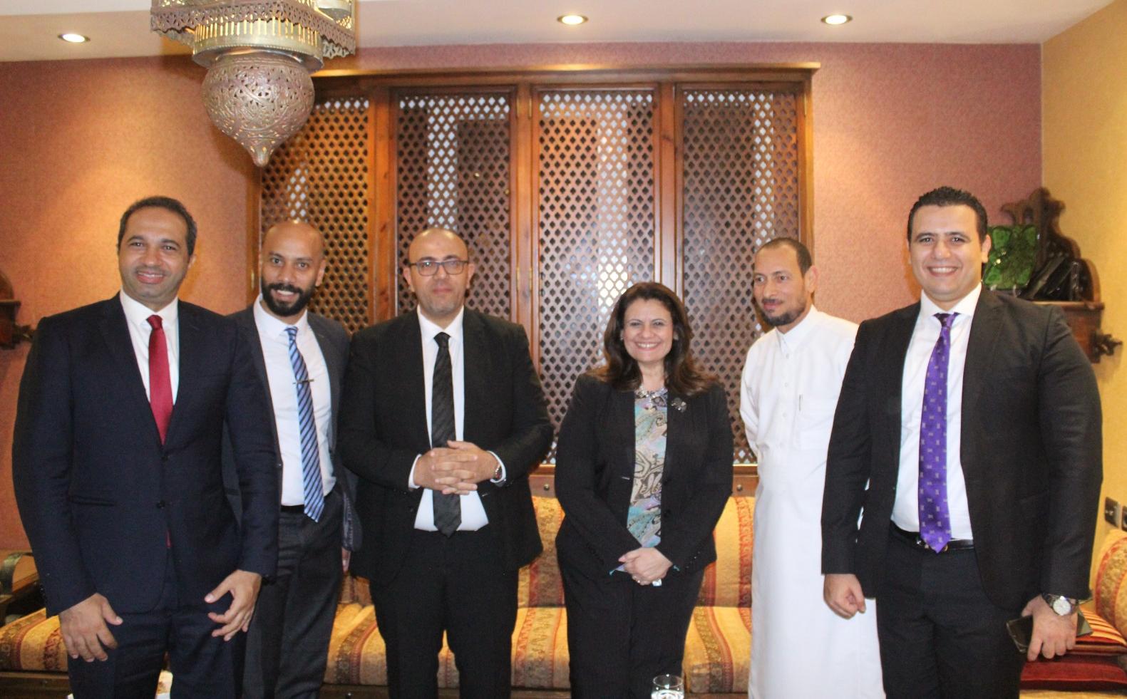 اجتماع وزيرة الهجرة بأقطاب الجالية المصرية في السعودية 