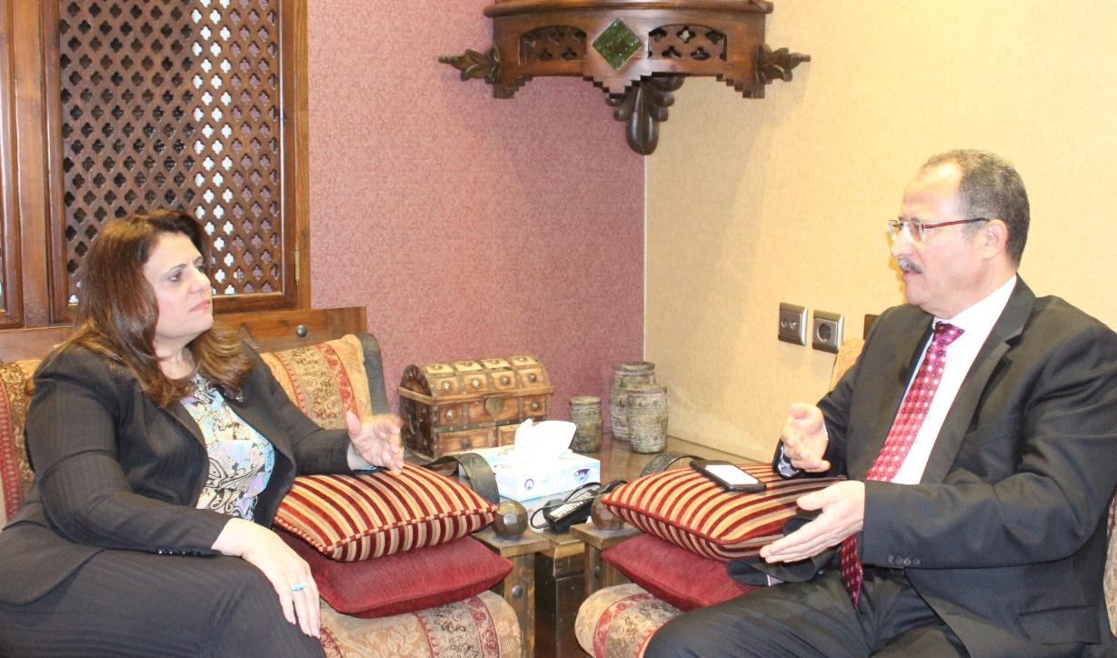 اجتماع وزيرة الهجرة بأقطاب الجالية المصرية في السعودية 