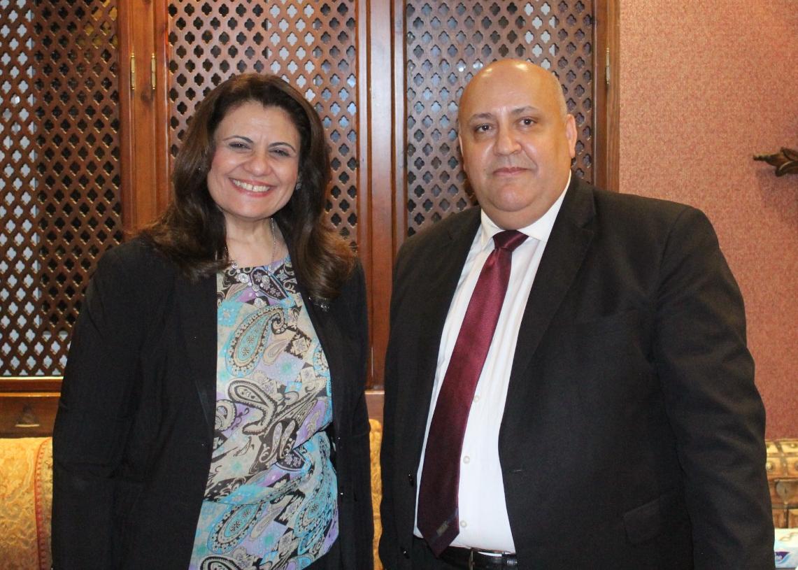 اجتماع وزيرة الهجرة بأقطاب الجالية المصرية في السعودية 