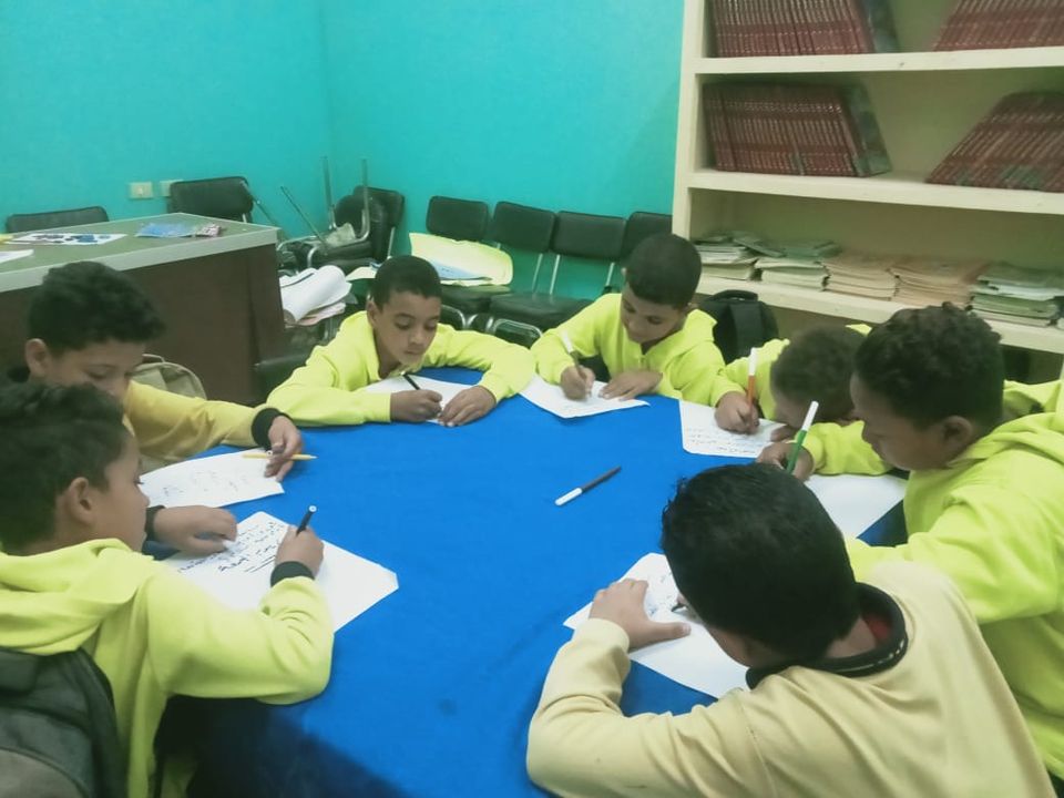 جانب من المسابقة الثقافية والتعليمية للأطفال