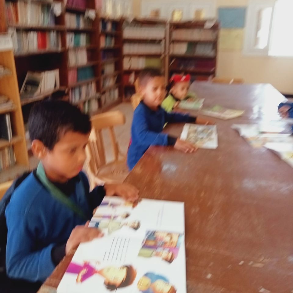 جانب من القراءة الحرة للاطفال