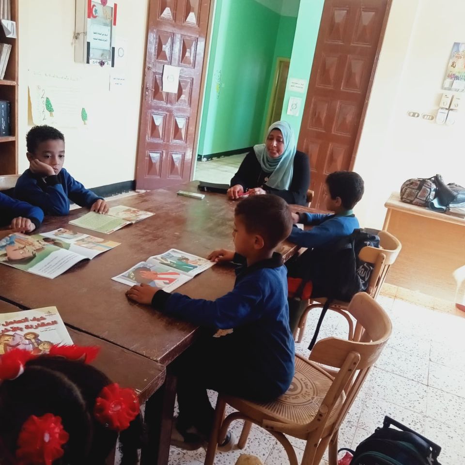 جانب من القراءة الحرة للاطفال