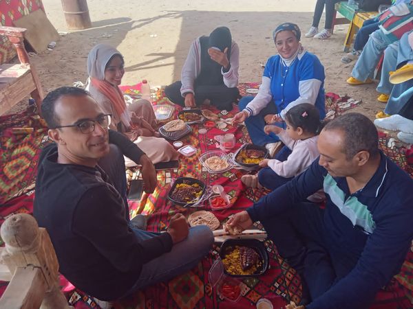 جانب من زيارة طلاب جامعة اسيوط