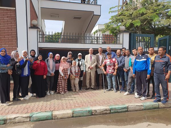 جانب من استعدادات الطلاب ذوي الهمم بجامعة أسيوط