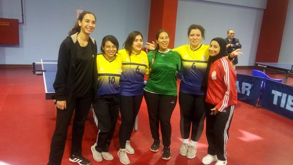 جانب من دورة تنس طاولة طالبات