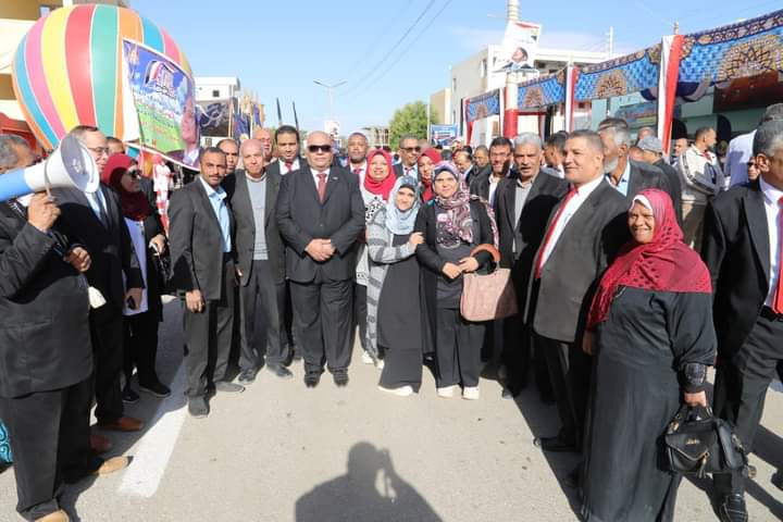 وكيل التعليم بالوادي الجديد أثناء جولته التفقدية