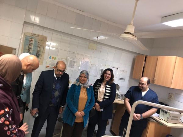 جانب من القافلة الطبية