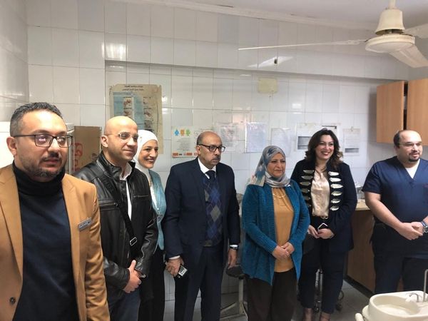 جانب من القافلة الطبية