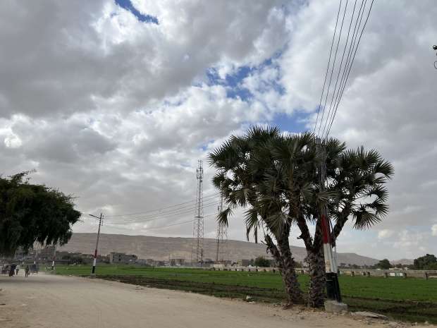 صورة من الغيوم في سماء أسيوط