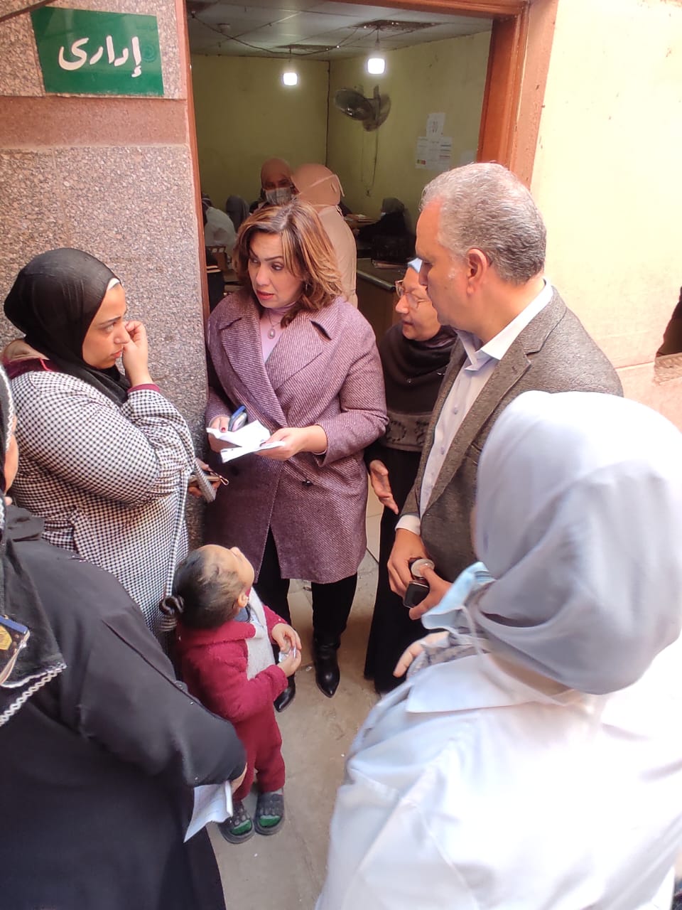 جانب من القافلة الطبية