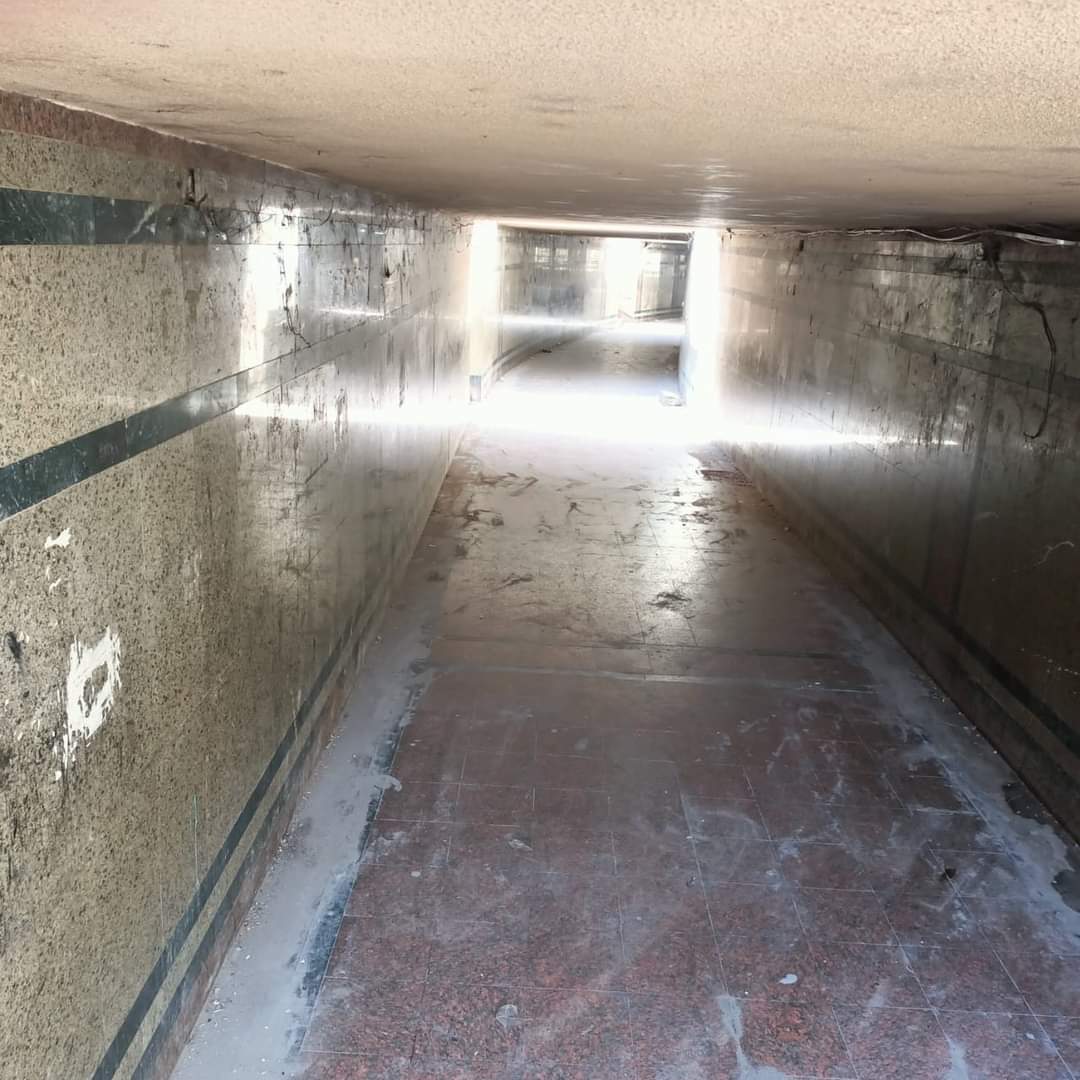 جزء من نظافة نفق الزهراء