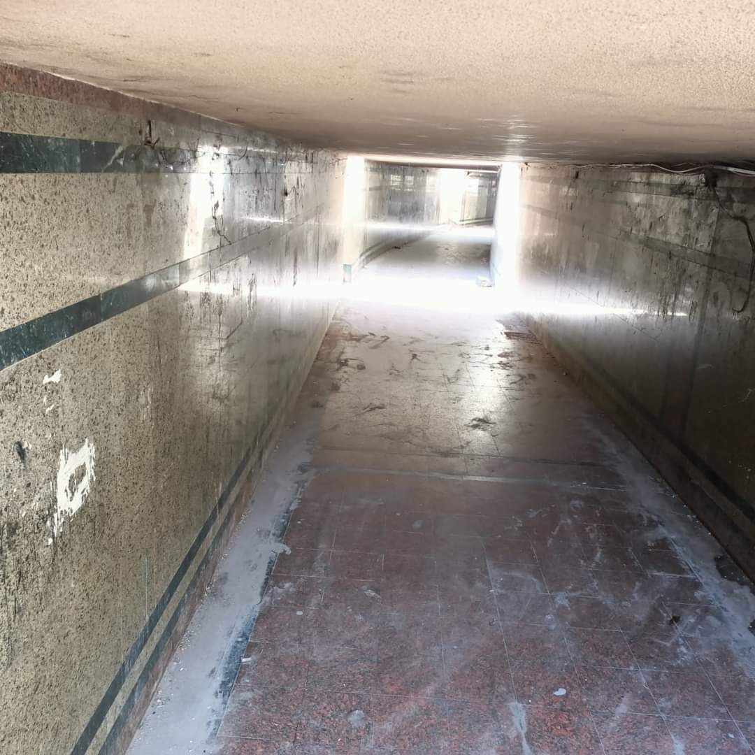 جزء من نظافة نفق الزهراء