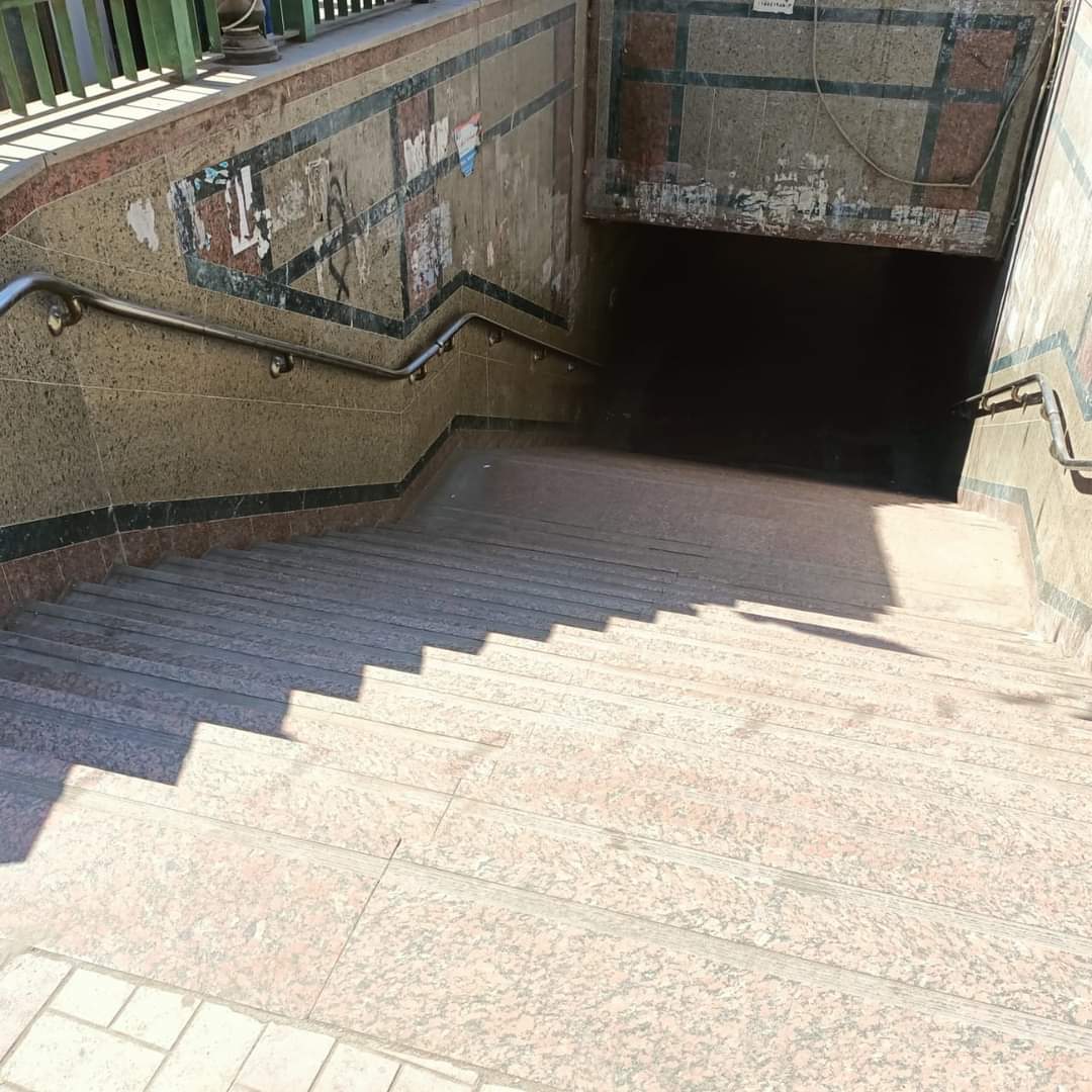 جزء من نظافة نفق الزهراء