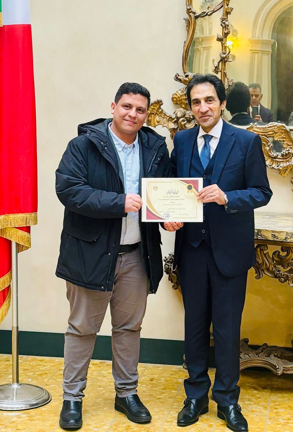 السفير بسام راضي خلال اللقاء