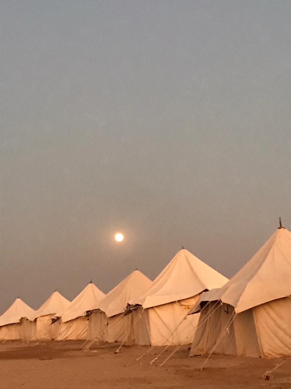 مخيم البعثة الفرنسية الايطالية فى ام البريجات