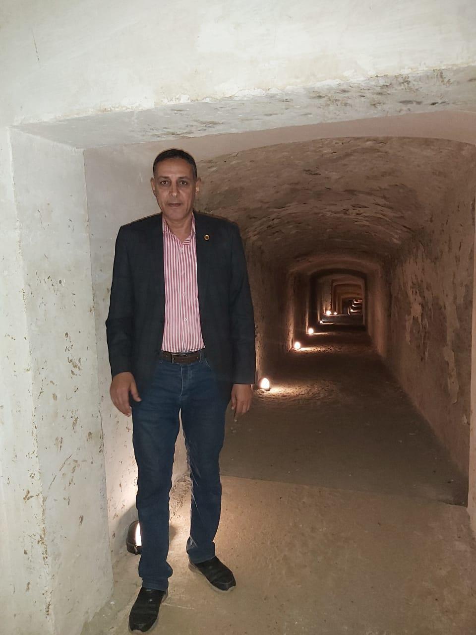 ممرات مؤدية الى حجرة الدفن فى هرم اللاهون