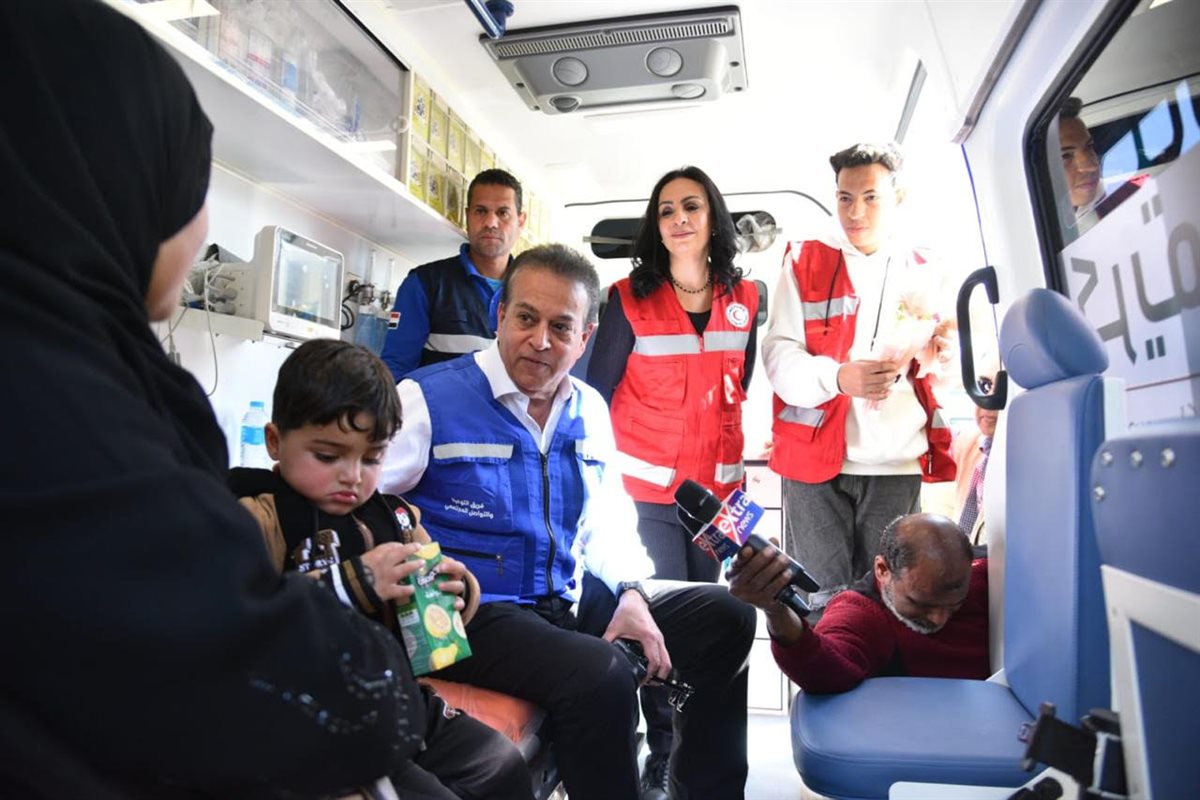 خالد عبدالغفار وزير الصحة والسكان مايا مرسي، وزيرة التضامن الاجتماعي