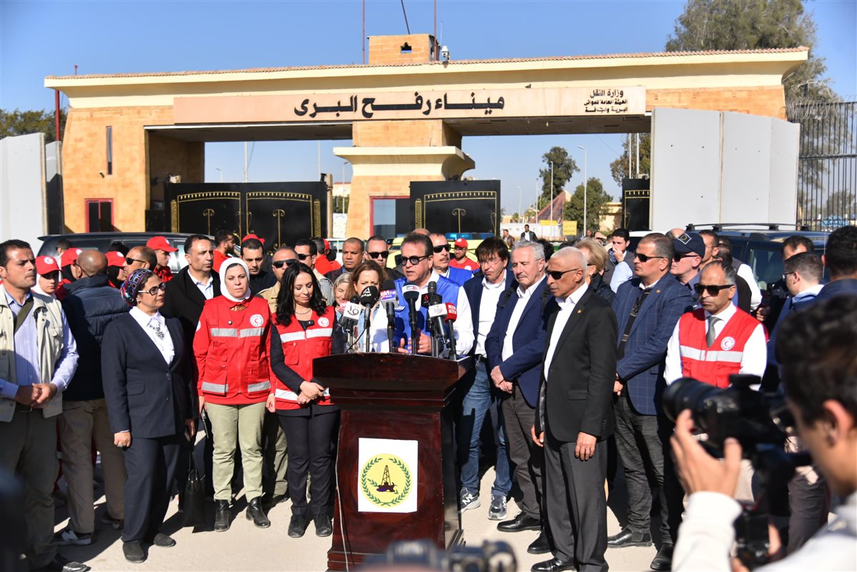 خالد عبدالغفار وزير الصحة والسكان مايا مرسي، وزيرة التضامن الاجتماعي