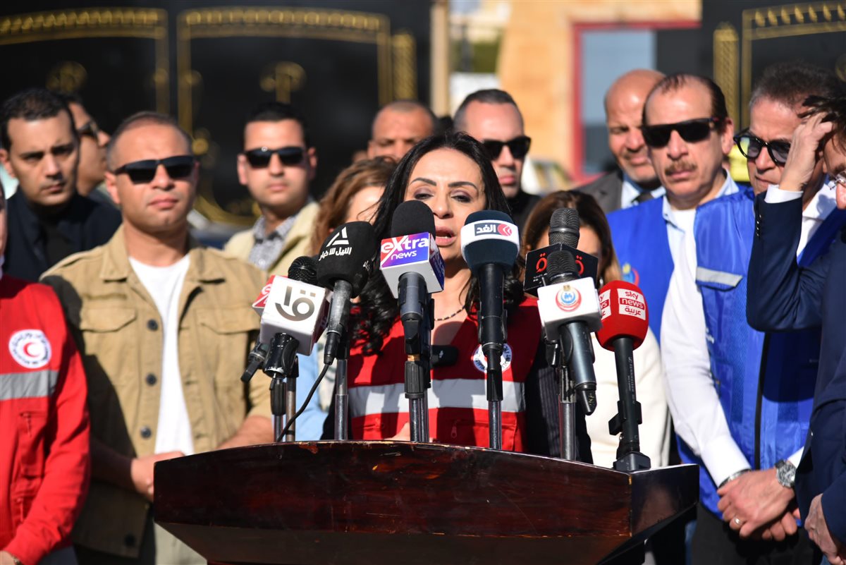 خالد عبدالغفار وزير الصحة والسكان مايا مرسي، وزيرة التضامن الاجتماعي