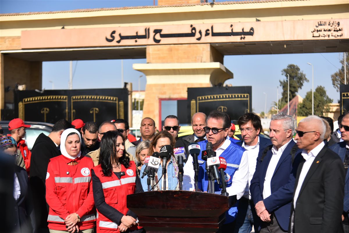 خالد عبدالغفار وزير الصحة والسكان مايا مرسي، وزيرة التضامن الاجتماعي