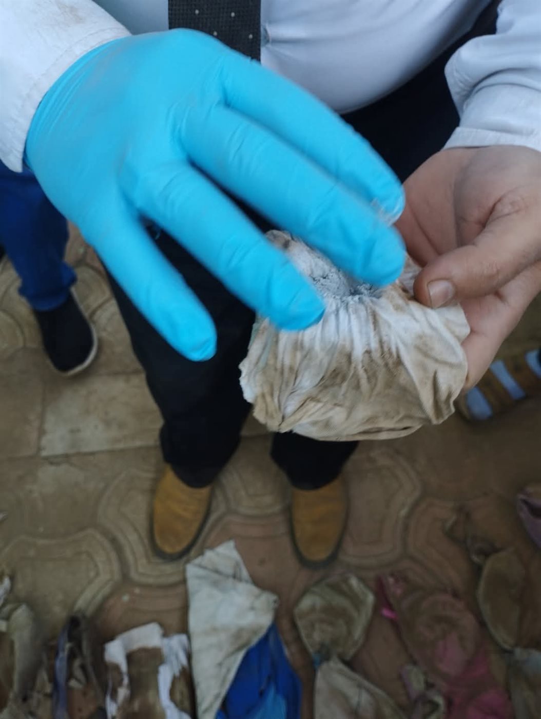 جانب من حملة لتنظيف المقابر بالمنوفية