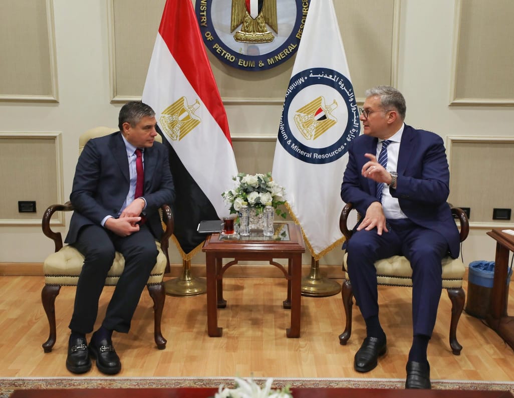 جانب من لقاء وزير البترول ورئيس شركة بيكر هيوز