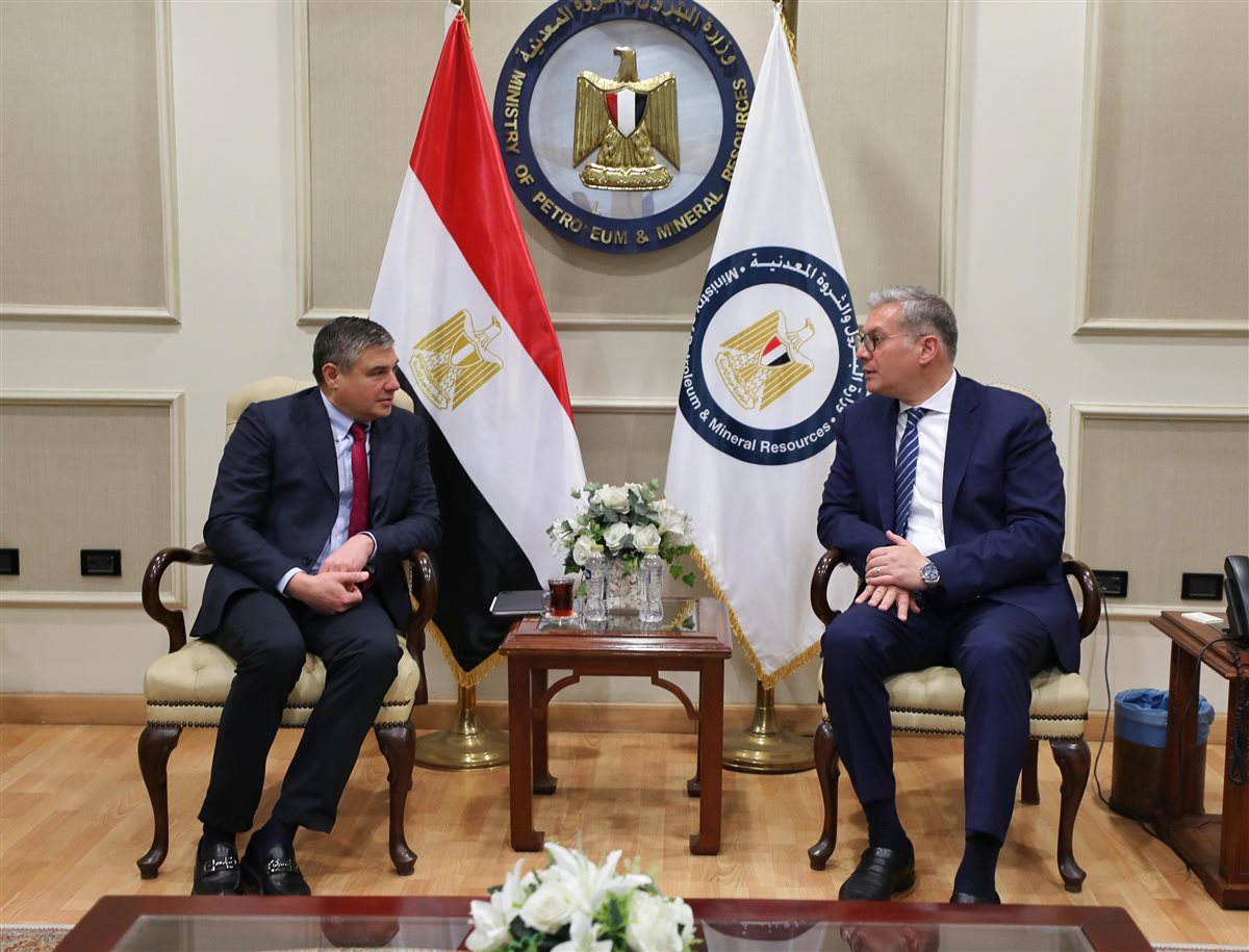 جانب من لقاء وزير البترول ورئيس شركة بيكر هيوز