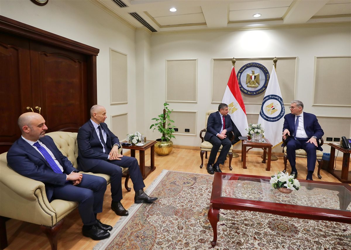 جانب من لقاء وزير البترول ورئيس شركة بيكر هيوز