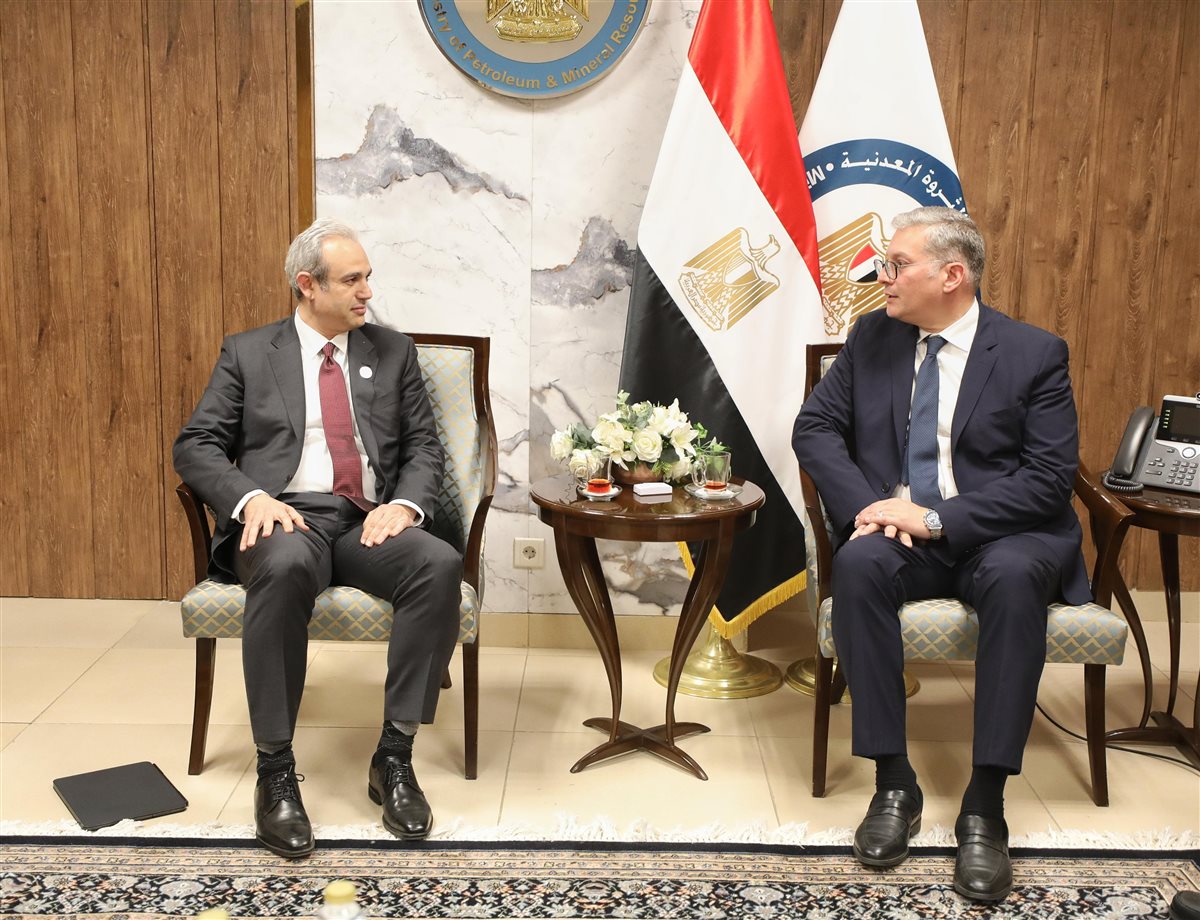 جانب من لقاء وزير البترول وعضو مجلس الإدارة التنفيذى لشركة سيمنز إنرجى العالمية