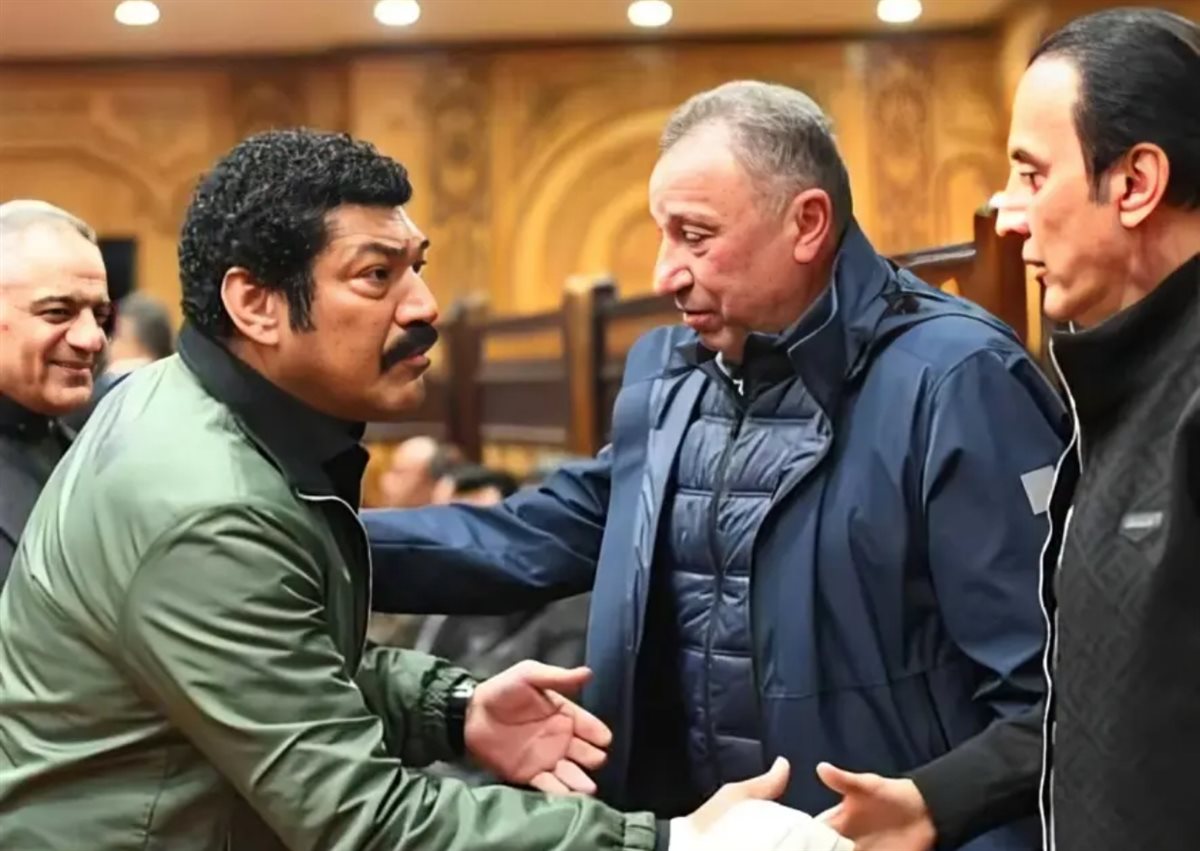 باسم سمرك في عزاء سيد السبكي